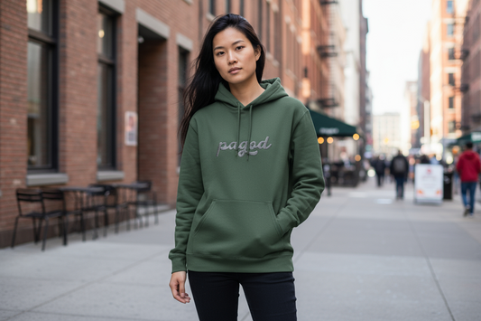 Pagod (Tired / Rest Mode) Pullover Hoodie - Minimal Embroidered Hoodie