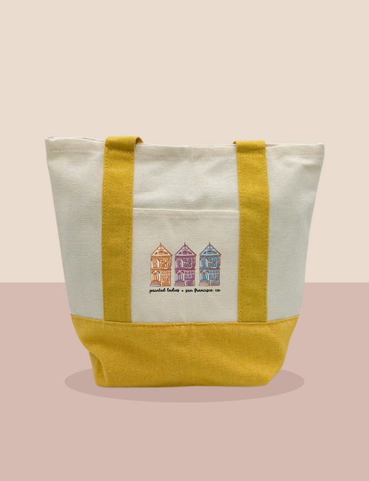 Mini Tote Painted Ladies